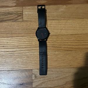 MVMT Men Classic Black Leather Watch